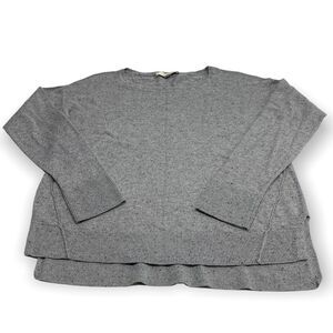 Loft Speckled Gray Hi-Lo Medium Sweater